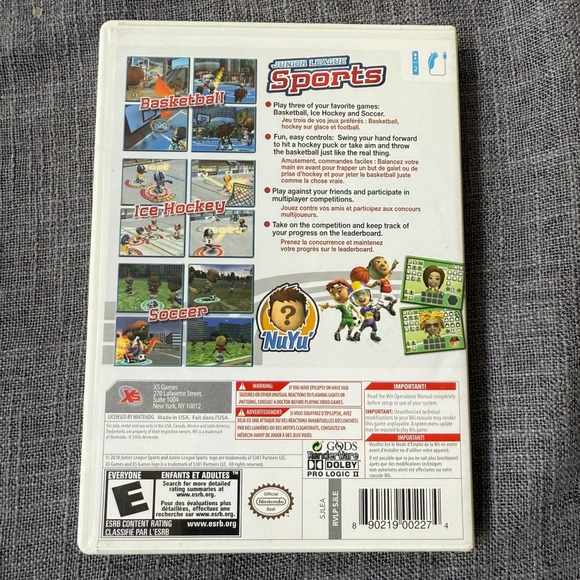 Junior League Sports‎ (Nintendo Wii) Complete with Manual Athletics Basketball - Picture 2 of 4